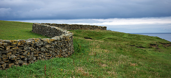 Papa Westray, beginning of the natural reserve, Orkneys