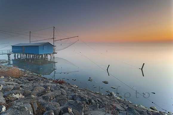 blue hut